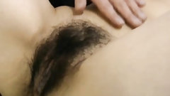 asian dick video: Saki Shiina has hairy cunt measured and sucks doctor phallus