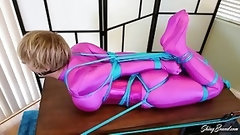 bondage video: Kinky, blonde milf, Dee decided to try some light bondage and really liked how it felt