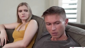 foursome video: Stepsiblings and stepparents swap places while they fuck in a foursome family orgy