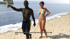 bikini video: Hotwife Ashley: cuckold and his wife in bikini on the beach ep 2