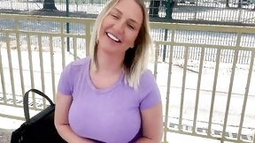 big tits video: MilfTrip Huge Tit Blonde milf Has Horny Vehicle Foreplay