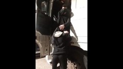 truck video: Real amateur wife public blowjob stranger truck driver