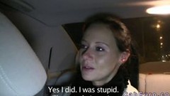 czech voyeur video: Cheated girlfriend fucking in fake taxi pov