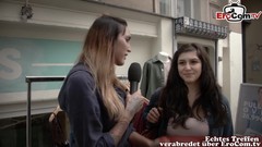 german in public video: Big natural boobs teen public pick up casting