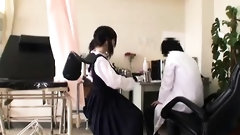 asian doctor video: Cute Japanese babe gets a doctor exam with some toys in her