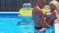 fitness video: Sexiest Bikini Fuck Ever Pt 2. Hooters Stepmom Fucks Fit Son In Pool
