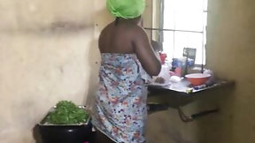 holiday video: I couldn't resist to bang my madam in the local kitchen as my boss went out for lengthy vacation in south africa (Softkind fucksy)