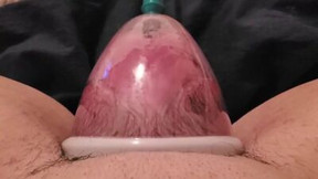 pussy pump video: Kinky girl is filming herself while playing with pussy pump