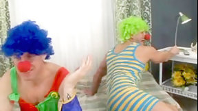 clown video: Clown group sex and double dick suck with Juliette