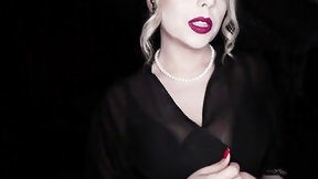 asmr video: Breathtaking blond woman, Dimitrescu Trinki is willing for a fresh ASMR session on live web camera