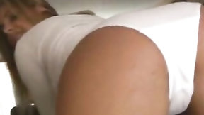 pantyjob video: Sarah squirt over a big cock and give pantyjob