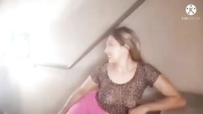 saudi video: Bj on the stairs