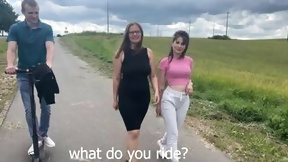 ukrainian video: casual meeting on the street, ended with cum in pussy MILF