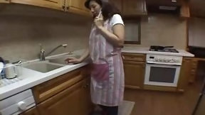 chinese dick video: Slutty Japanease Housewife Is Eager To Please Her Mans Cock 1