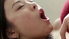 japanese model video: LuLu Chu eating cum