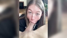 throat video: Worried Boyfriend Uses Her Mouth To Relax