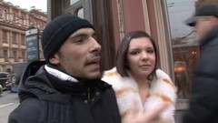 russian amateur video: Cute ass fucking brunette girl next door loves cum on face