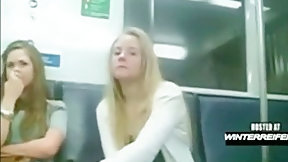 dick flash video: 2 Girls like to see the Cock Flash in Subway