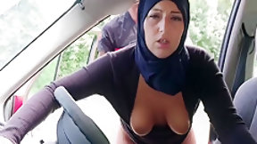 arab and french video: Taxi Driver Fucks Naughty Married Muslim Girl.. Shes Hot!!