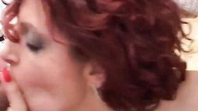 dap video: Italian amateur into 3some with anal for the red haired who