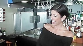 bar video: Hawt Mommy has sex in the Bar