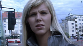 czech money video: CZECH STREETS - Ilona takes cash for public sex