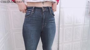 jeans video: Levis Jeans Wetting and Masturbation