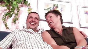 german in threesome video: German older Lovers First MFF Three-Way with Stranger Older
