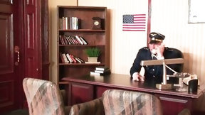 stewardess video: pilot and slutty air hostess