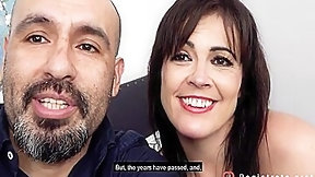 spanish milf video: Spanish Threesome: Man Fucks Teen & Wife - Montse Swinger