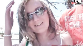 tourist video: German 18yo tourist barely legal pick up into mallorca holiday for porn casting