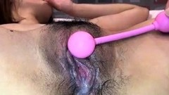 oriental video: Cute Japanese Woman Hairy Masturbation