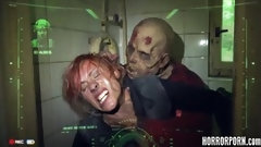horror video: Porn horror movie with zombies fucking girls