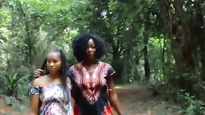 afro video: Carnal Black Lesbo Snatch Eating in Afro Homemade Movie Scene