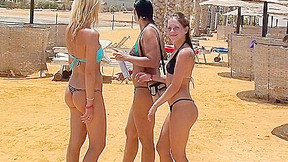 bikini video: Egypt porn with hot bikini girls: Day 8 - Amateur holiday sex for breakfast