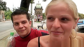 czech couple video: Young Czech Couple Bangs In Public
