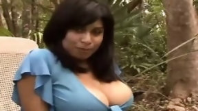 cuban video: Nina is in some secluded woods with Rick Cuban and Lars.