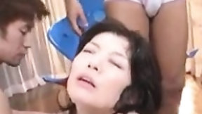 japanese bukkake video: Japanese Slut Getting Wet And A Bukkake