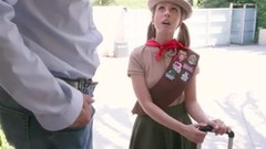 bwc video: Exxxtrasmall - petite girl scout sells sex hole for a box of cookies