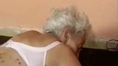 machine fucking video: Old Granny fucked by machine