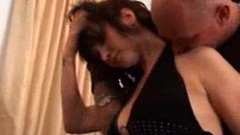 cheating video: Housewife in little black dress cheats