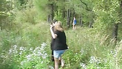 forest video: Hard anal sex in the woods in Troy