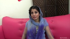 black and arab video: Black penis for a babe in blue Nadia Ali who screams loudly