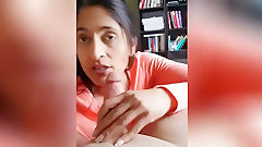 indian wife video: Older Indian Wife Sucking Dick