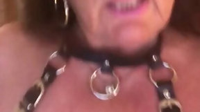 chained video: Slave in chain bra