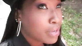 cop video: Ebony police officer girl fucking white dick