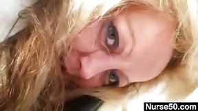 natural pussy video: Old Head Nurse Pleasures Natural Cunt Using Gyno Tool