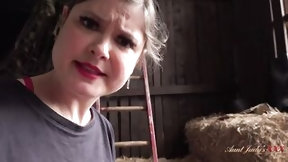 british video: AuntJudysXXX - Fucking your mom Stepmom Aurora into the Barn (pov)