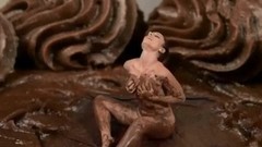 giantess video: Chocolate girl giantess shrunken