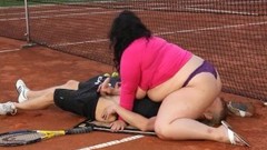 tennis video: BBW Smothers Teacher for Tennis Lessons